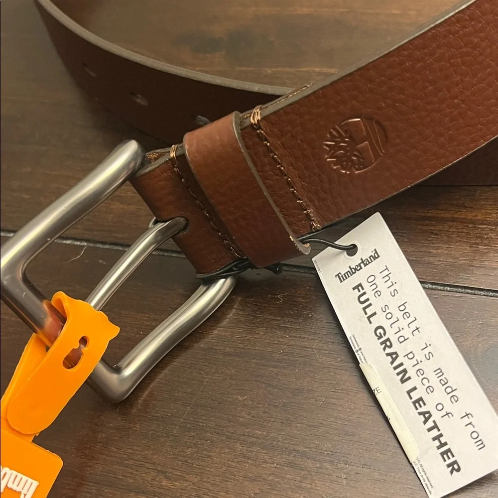 Timberland leather belt NWT brown - Picture 4 of 4